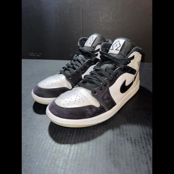 Nike Air Jordan 1 Mid SE 'Diamond' - DH6933-100 - Size 8.5 - Picture 4 of 9